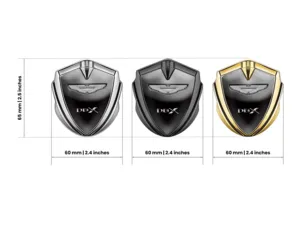 Aston Martin Badge Autoadesivo Disegno Lussuoso Metal Lucido